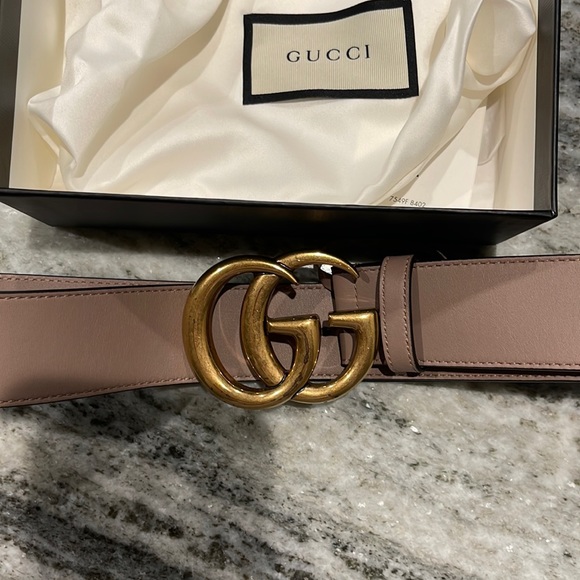 Taupe / light lavender Gucci Belt